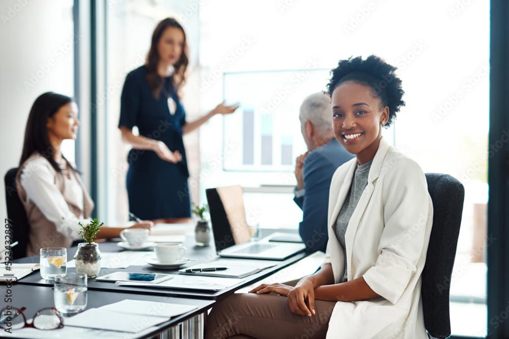 Happy Intern at Work Meeting - CA Intern Network